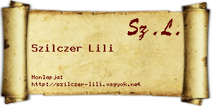 Szilczer Lili névjegykártya